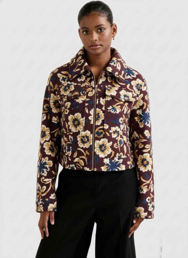 Women Crop Bomber Jacket